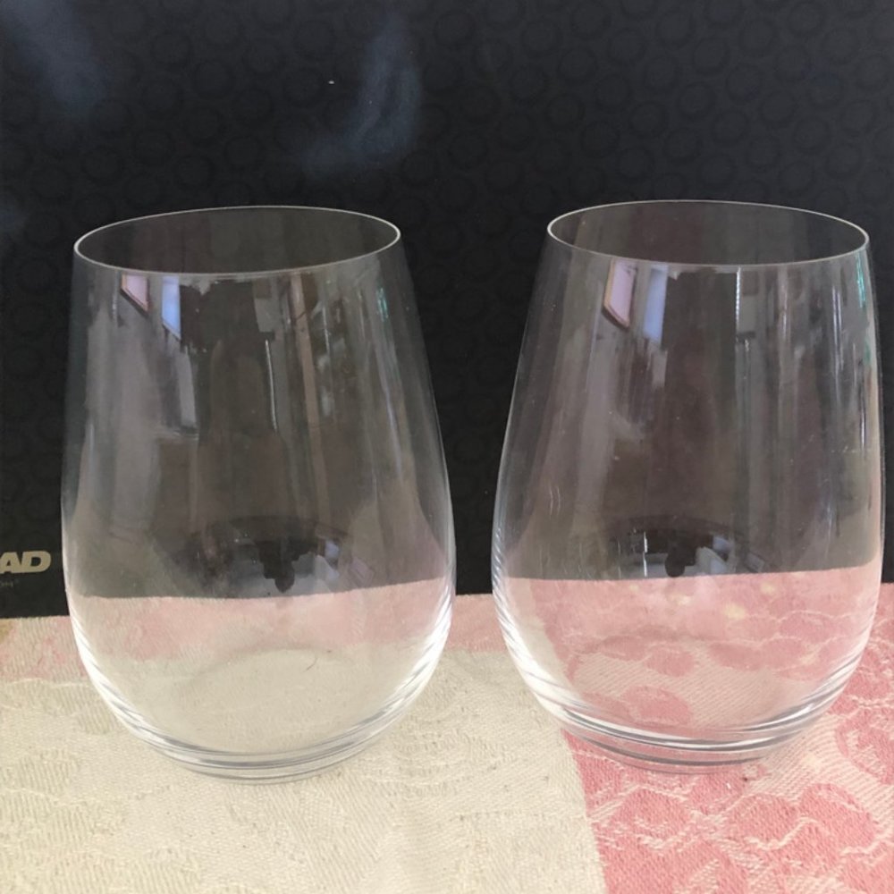 Set of 2 Riedel 'O' Tumbler Glasses- 12 oz. (white wine) - Previously Owned
